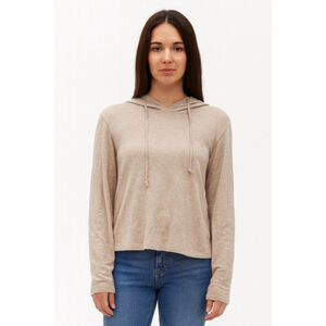 J.Crew Women's Beige Hoodie Long Sleeve - Medium